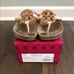 Tory Burch Women's Cream and Caramel Miller Cloud